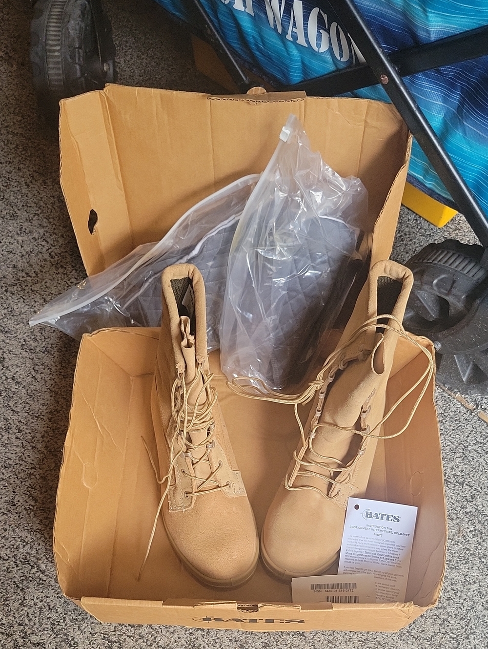 NWT Combat Intermediate Cold/Wet Bates Tan Tactical Lace-Up Boots